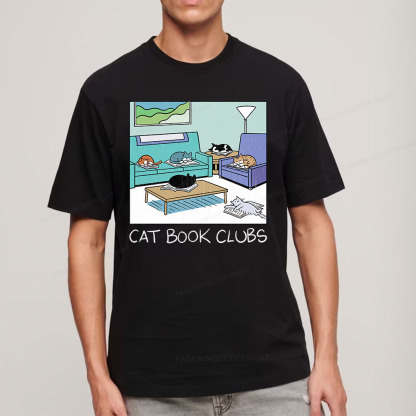 Pagewings Cat Book Clubs Unisex Classic T-shirt