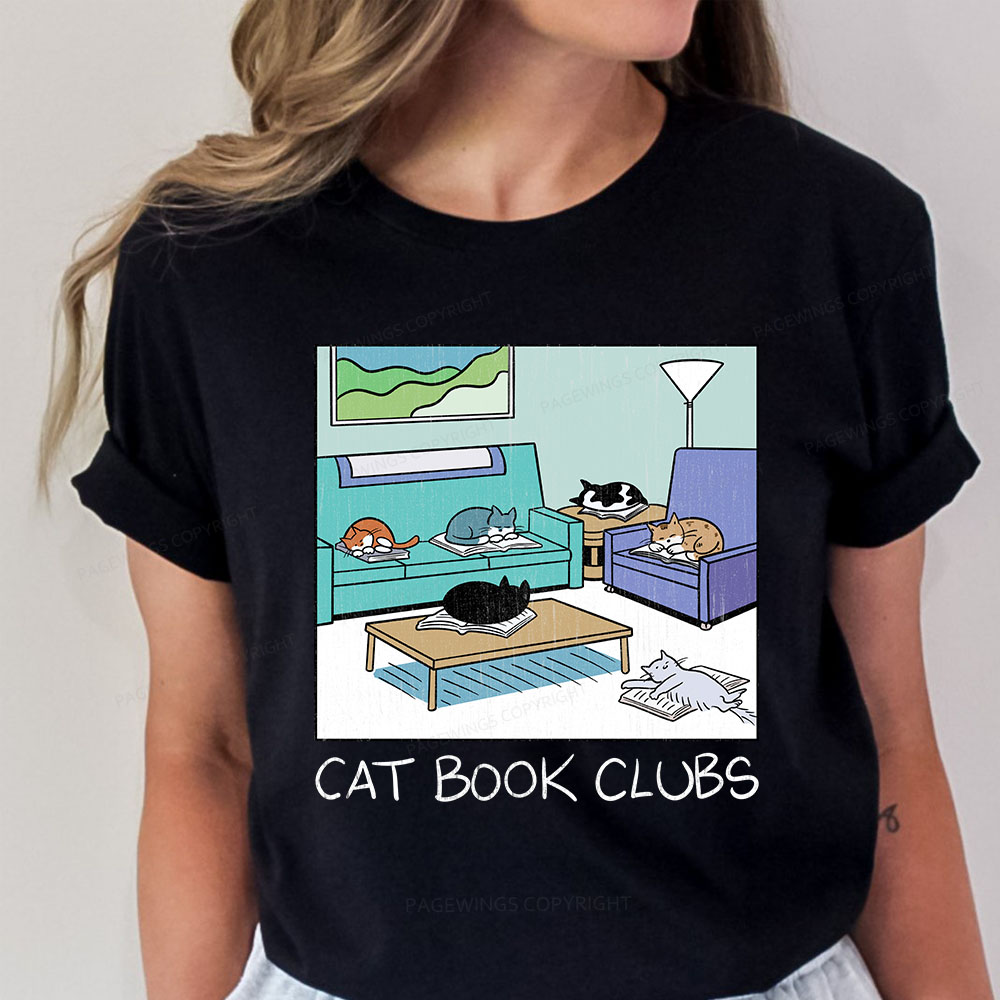 Pagewings Cat Book Clubs Unisex Classic T-shirt