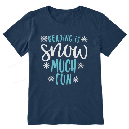 Pagewings Reading Is Snow Much Fun Unisex Classic T-shirt