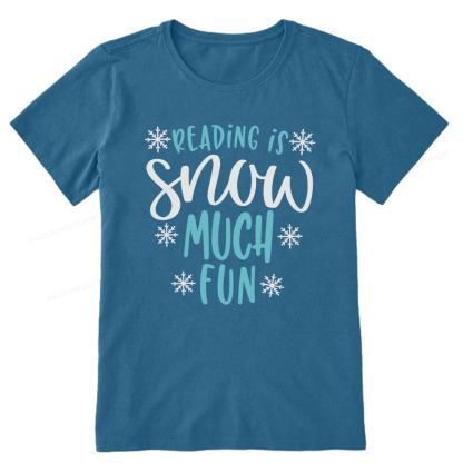 Pagewings Reading Is Snow Much Fun Unisex Classic T-shirt
