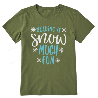 Pagewings Reading Is Snow Much Fun Unisex Classic T-shirt