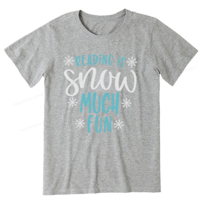 Pagewings Reading Is Snow Much Fun Unisex Classic T-shirt