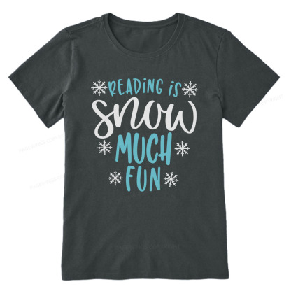 Pagewings Reading Is Snow Much Fun Unisex Classic T-shirt