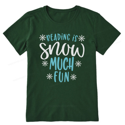Pagewings Reading Is Snow Much Fun Unisex Classic T-shirt