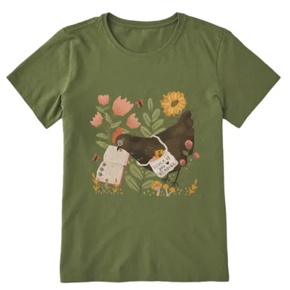 Pagewings Chicken Reading a Book Unisex Classic T-shirt