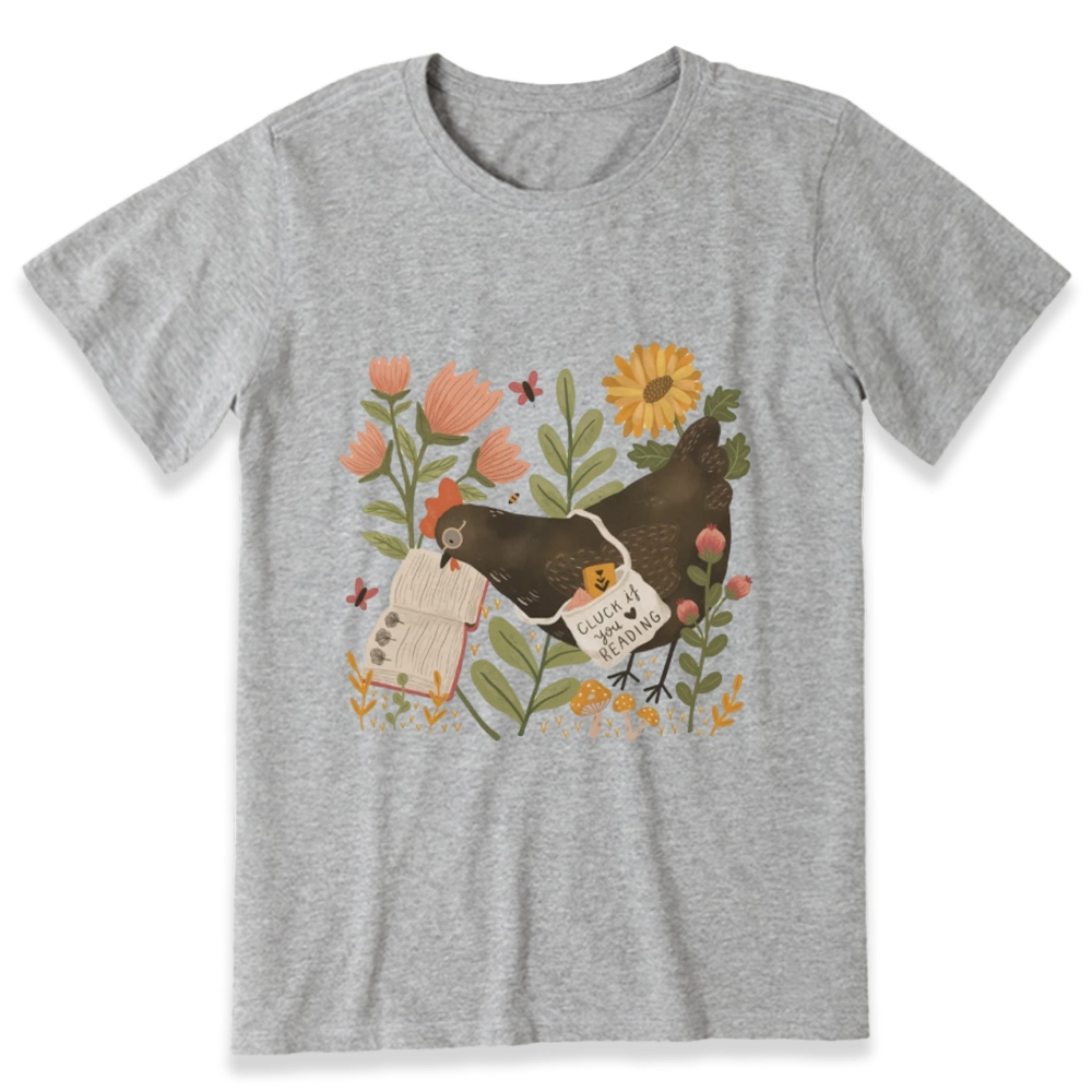 Pagewings Chicken Reading a Book Unisex Classic T-shirt