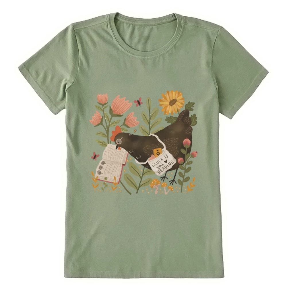Pagewings Chicken Reading a Book Unisex Classic T-shirt
