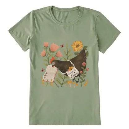 Pagewings Chicken Reading a Book Unisex Classic T-shirt