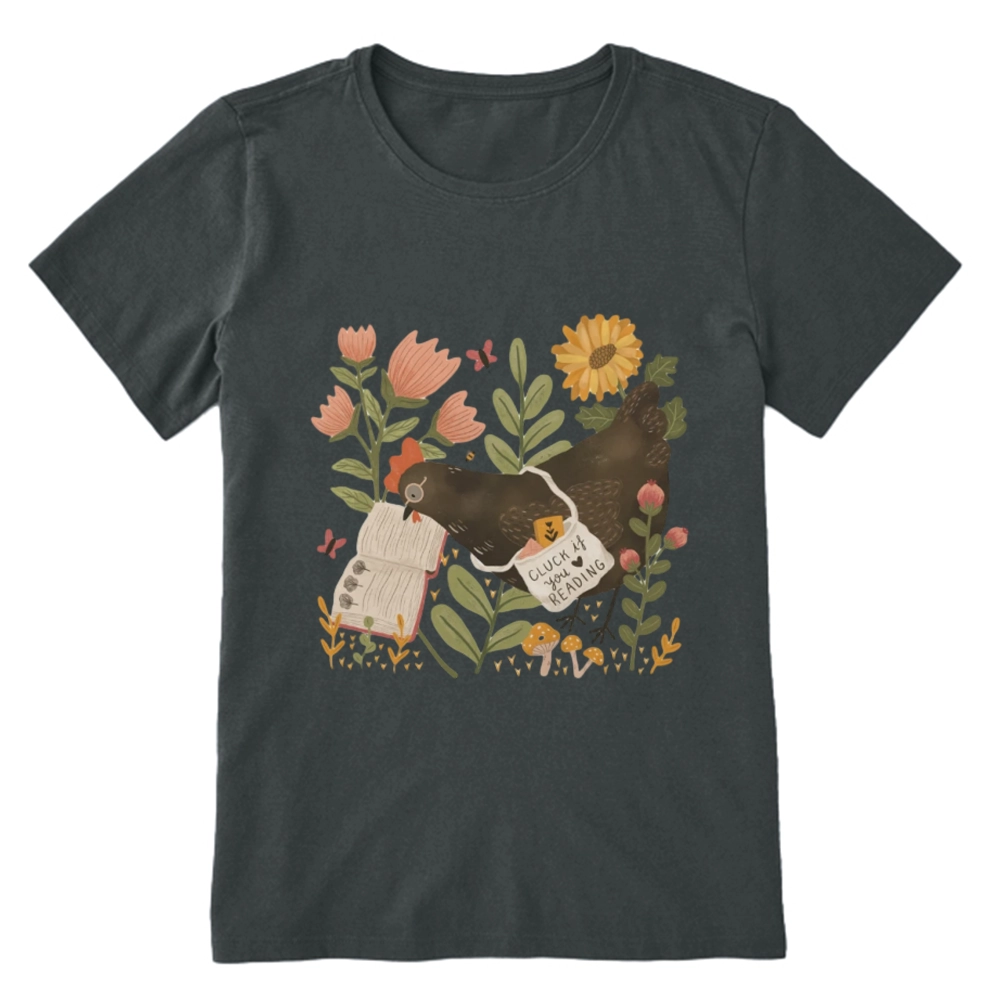 Pagewings Chicken Reading a Book Unisex Classic T-shirt
