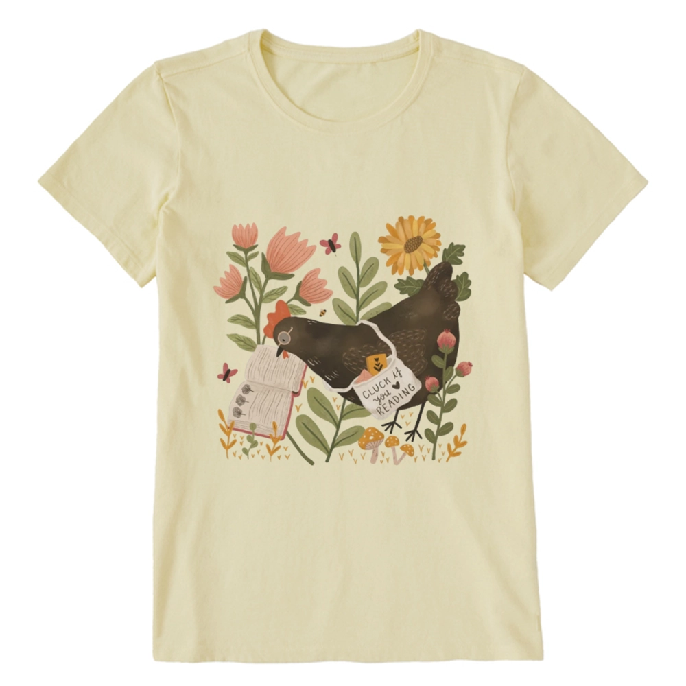 Pagewings Chicken Reading a Book Unisex Classic T-shirt
