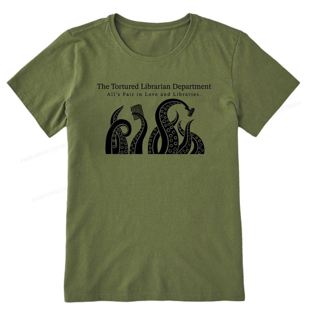 Pagewings The Tortured Librarian Department Unisex Classic T-shirt