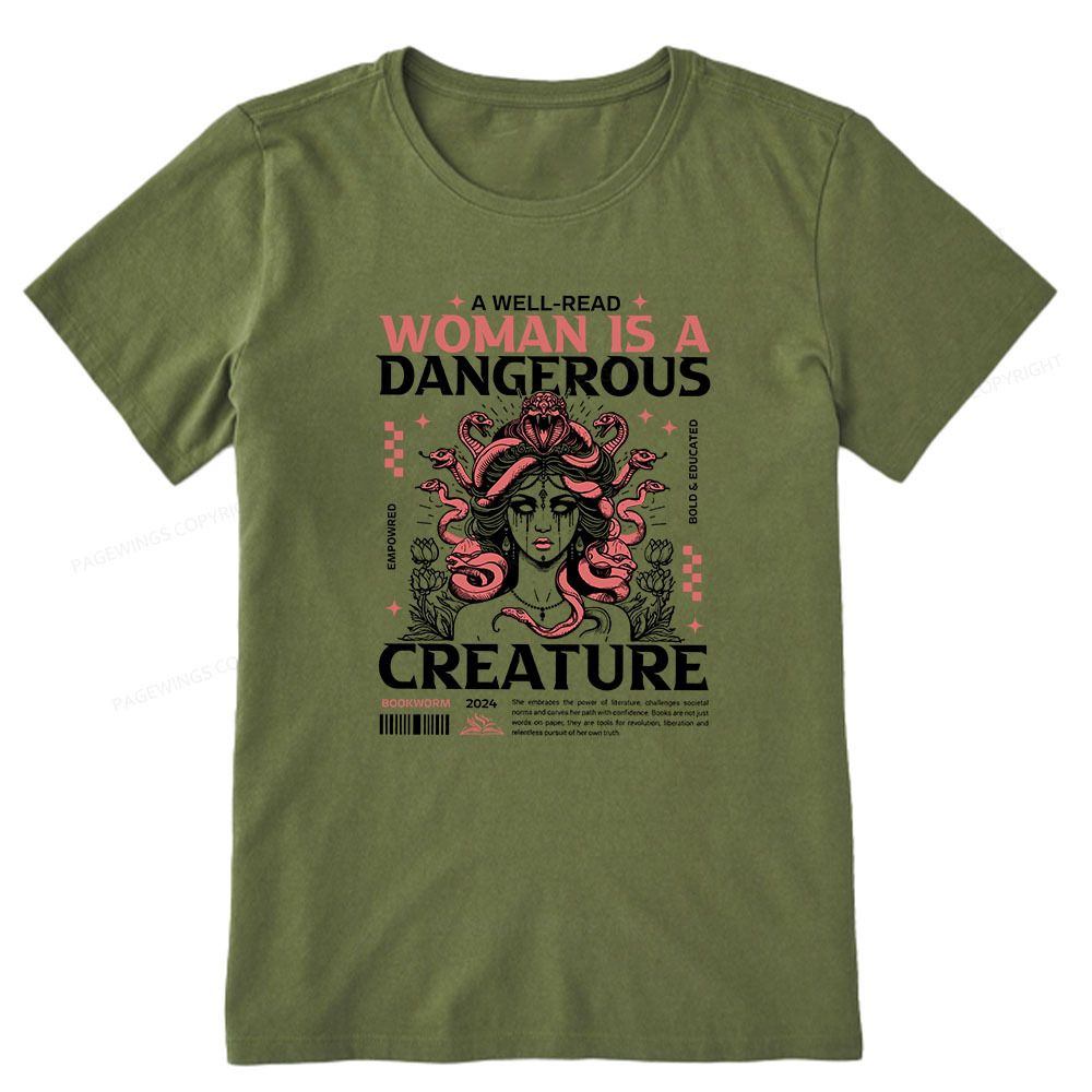Pagewings A Well-Read Woman is A Dangerous Creature Unisex Classic T-shirt