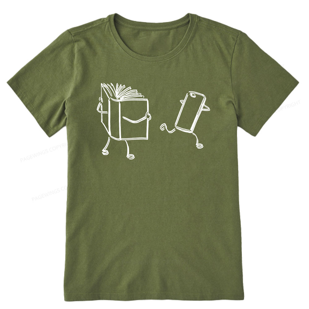 Pagewings Books Win Over Phones Unisex Classic T-shirt