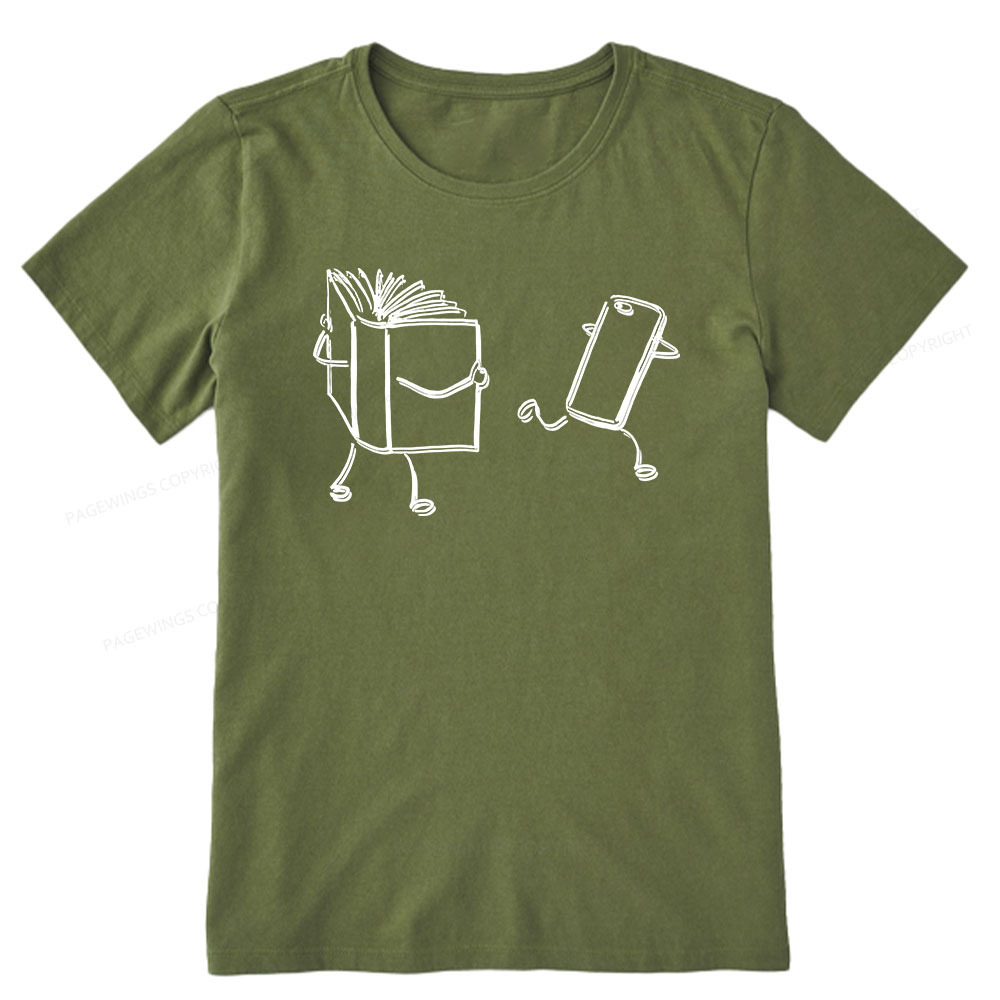 Pagewings Books Win Over Phones Unisex Classic T-shirt