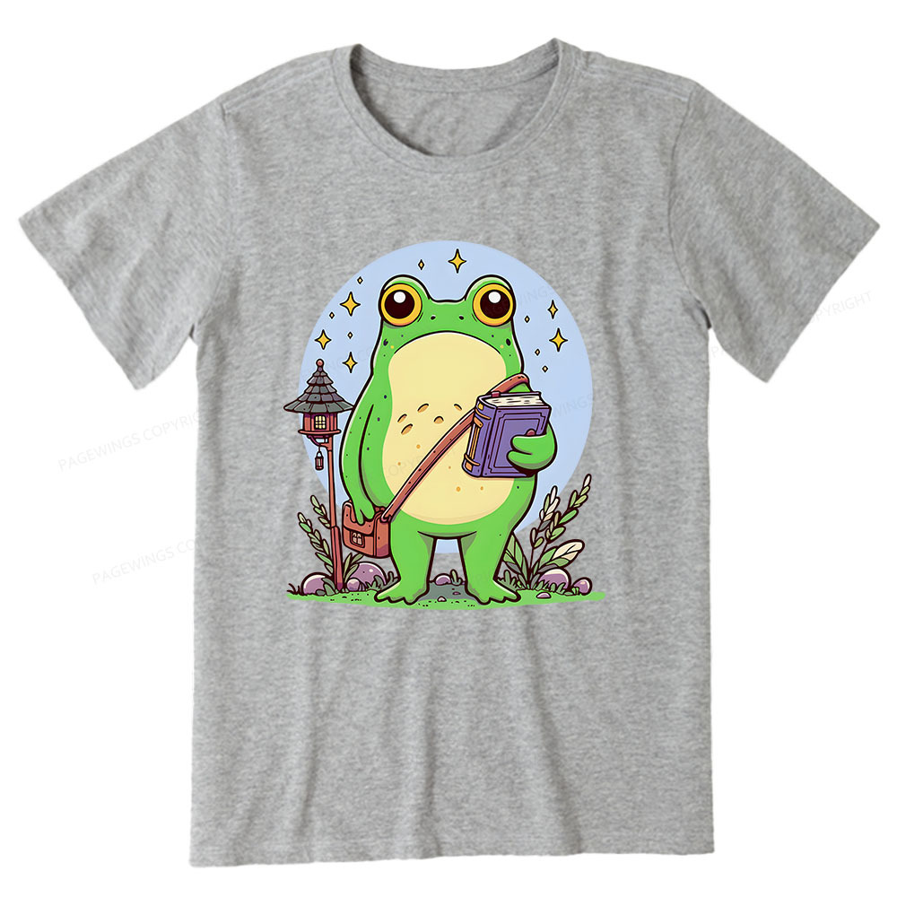 Pagewings Frog Reading Book Unisex Classic T-shirt