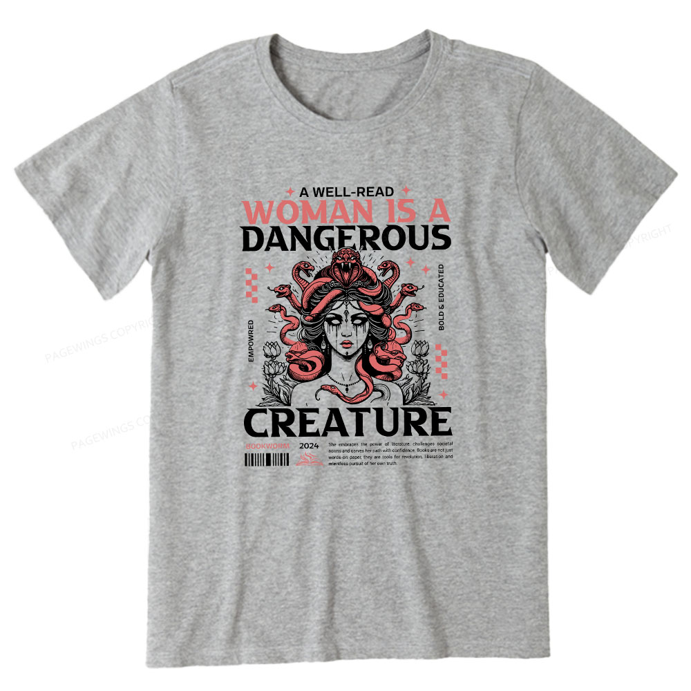 Pagewings A Well-Read Woman is A Dangerous Creature Unisex Classic T-shirt