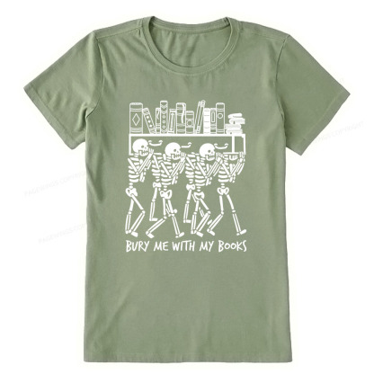 Pagewings Bury Me With My Books Unisex Classic T-shirt