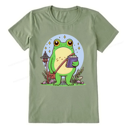 Pagewings Frog Reading Book Unisex Classic T-shirt