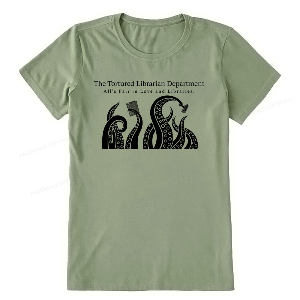 Pagewings The Tortured Librarian Department Unisex Classic T-shirt