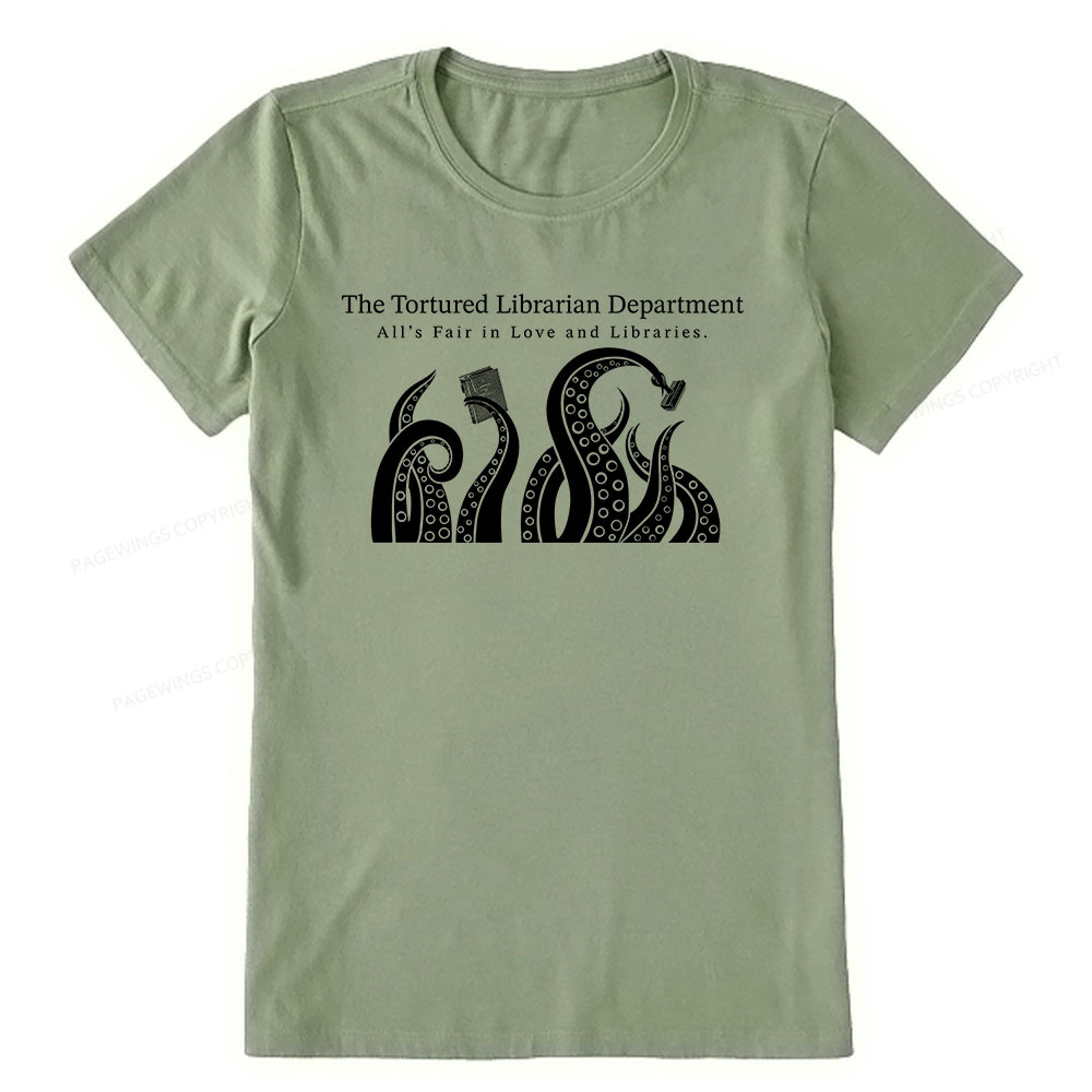 Pagewings The Tortured Librarian Department Unisex Classic T-shirt