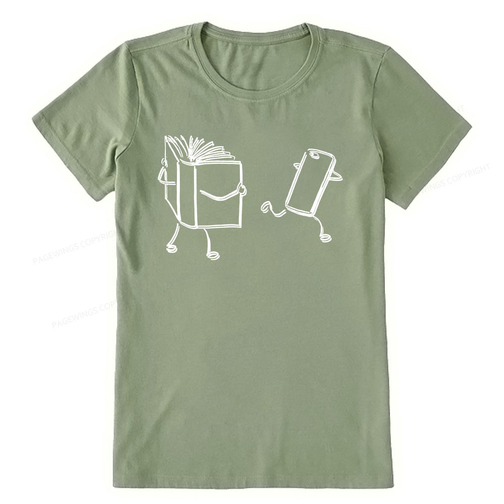 Pagewings Books Win Over Phones Unisex Classic T-shirt