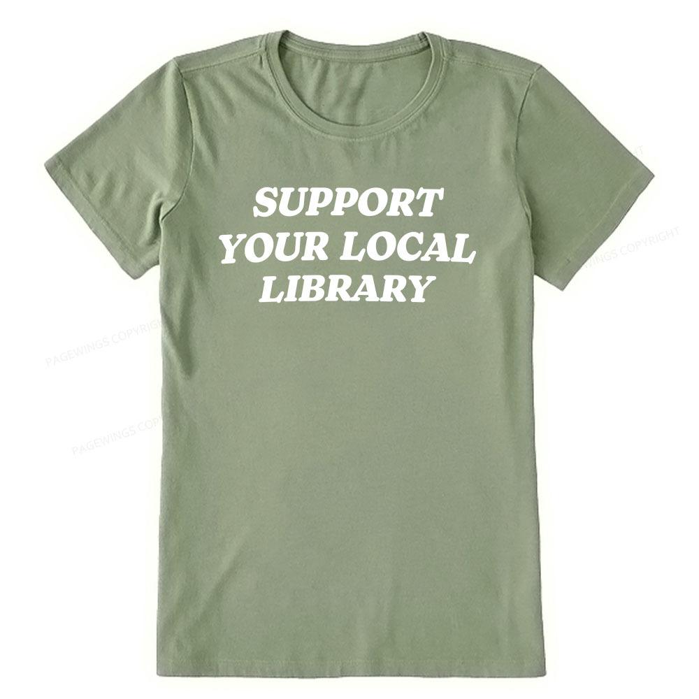 Pagewings Support Your Local Library Unisex Classic T-shirt