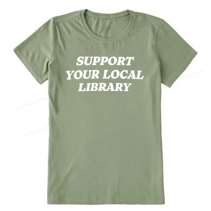 Pagewings Support Your Local Library Unisex Classic T-shirt