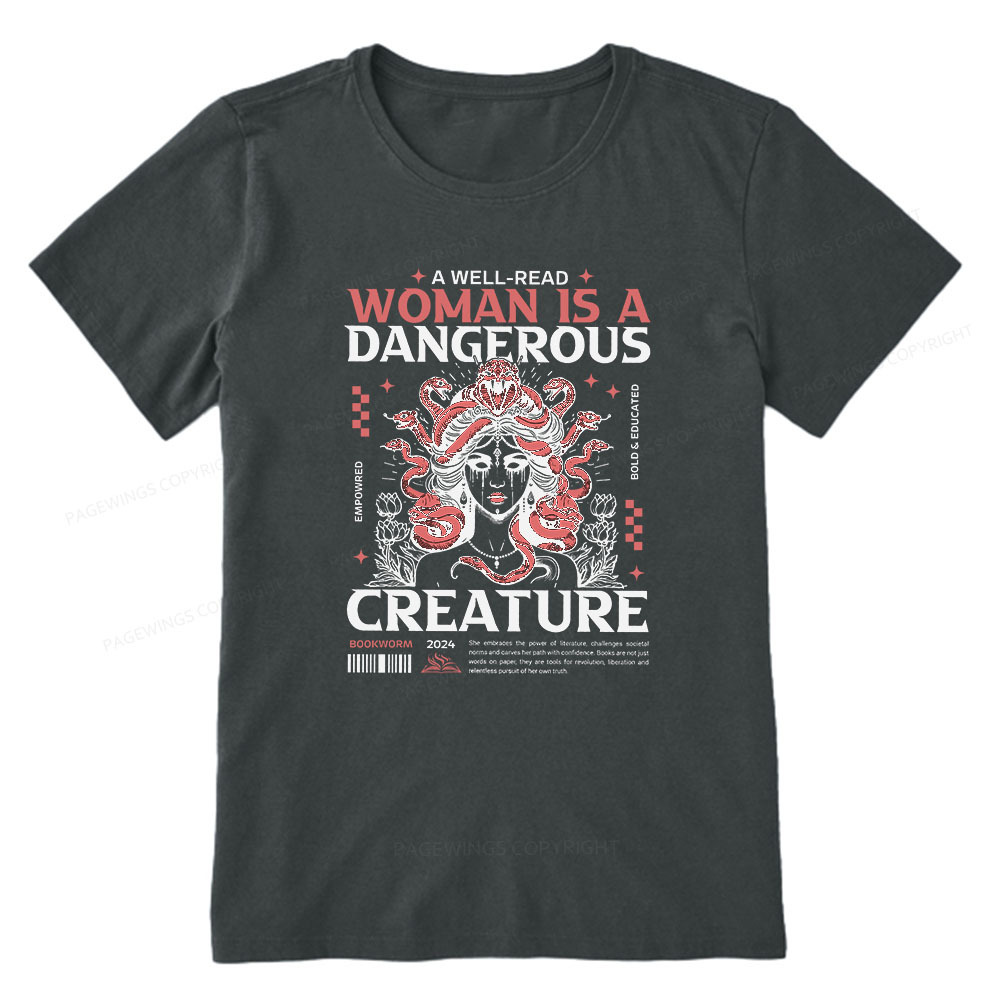 Pagewings A Well-Read Woman is A Dangerous Creature Unisex Classic T-shirt