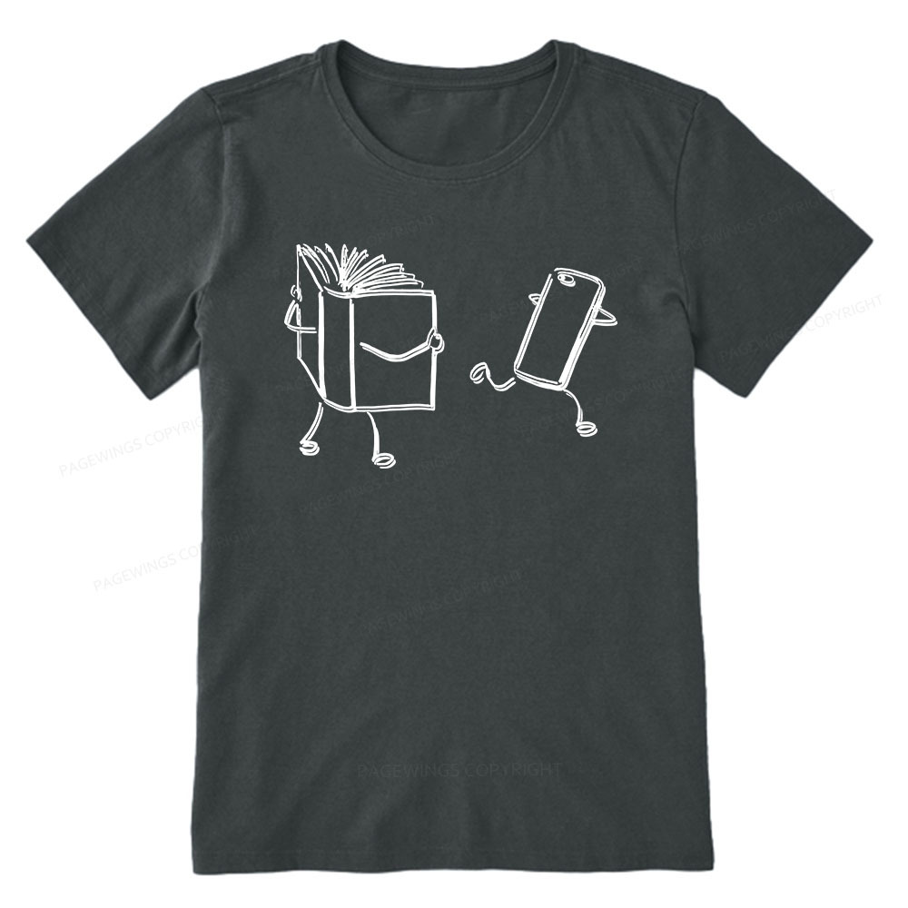 Pagewings Books Win Over Phones Unisex Classic T-shirt