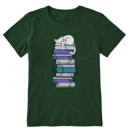Pagewings Books And Cat Unisex Classic T-shirt