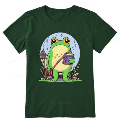 Pagewings Frog Reading Book Unisex Classic T-shirt