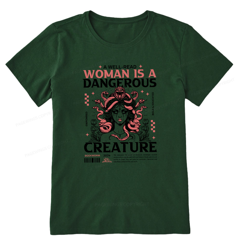 Pagewings A Well-Read Woman is A Dangerous Creature Unisex Classic T-shirt