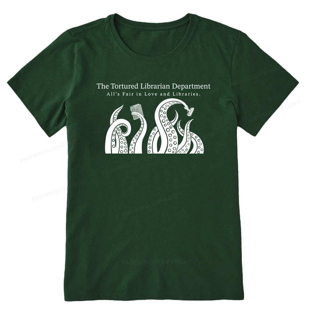 Pagewings The Tortured Librarian Department Unisex Classic T-shirt