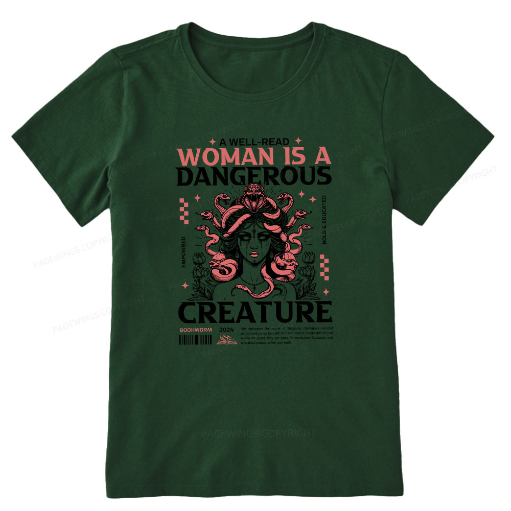 Pagewings A Well-Read Woman is A Dangerous Creature Unisex Classic T-shirt