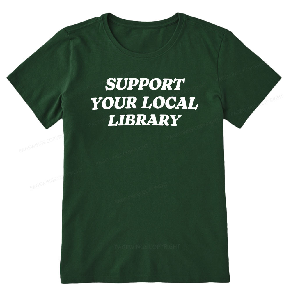 Pagewings Support Your Local Library Unisex Classic T-shirt