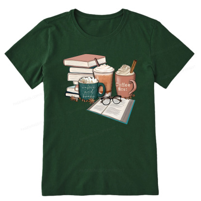 Pagewings Books Lover Coffee Unisex Classic T-shirt