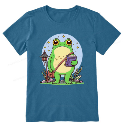 Pagewings Frog Reading Book Unisex Classic T-shirt