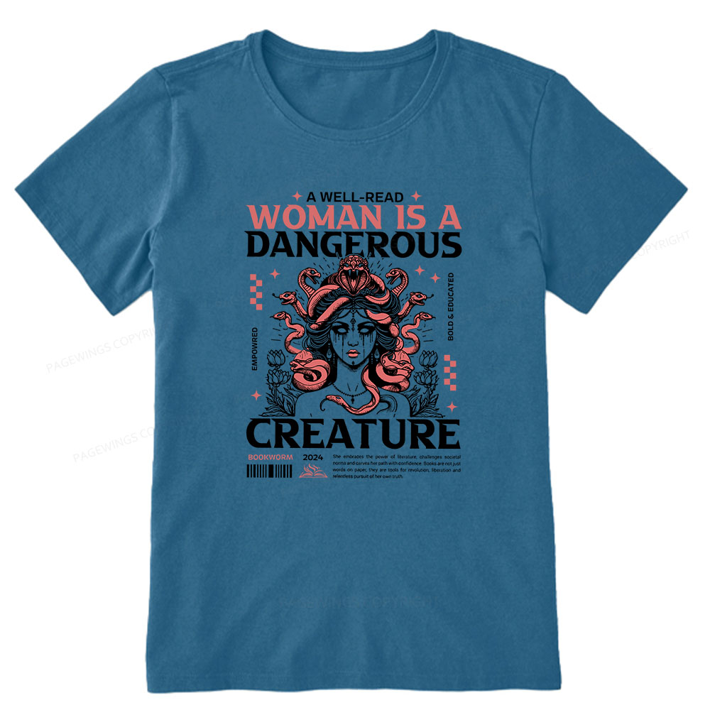 Pagewings A Well-Read Woman is A Dangerous Creature Unisex Classic T-shirt