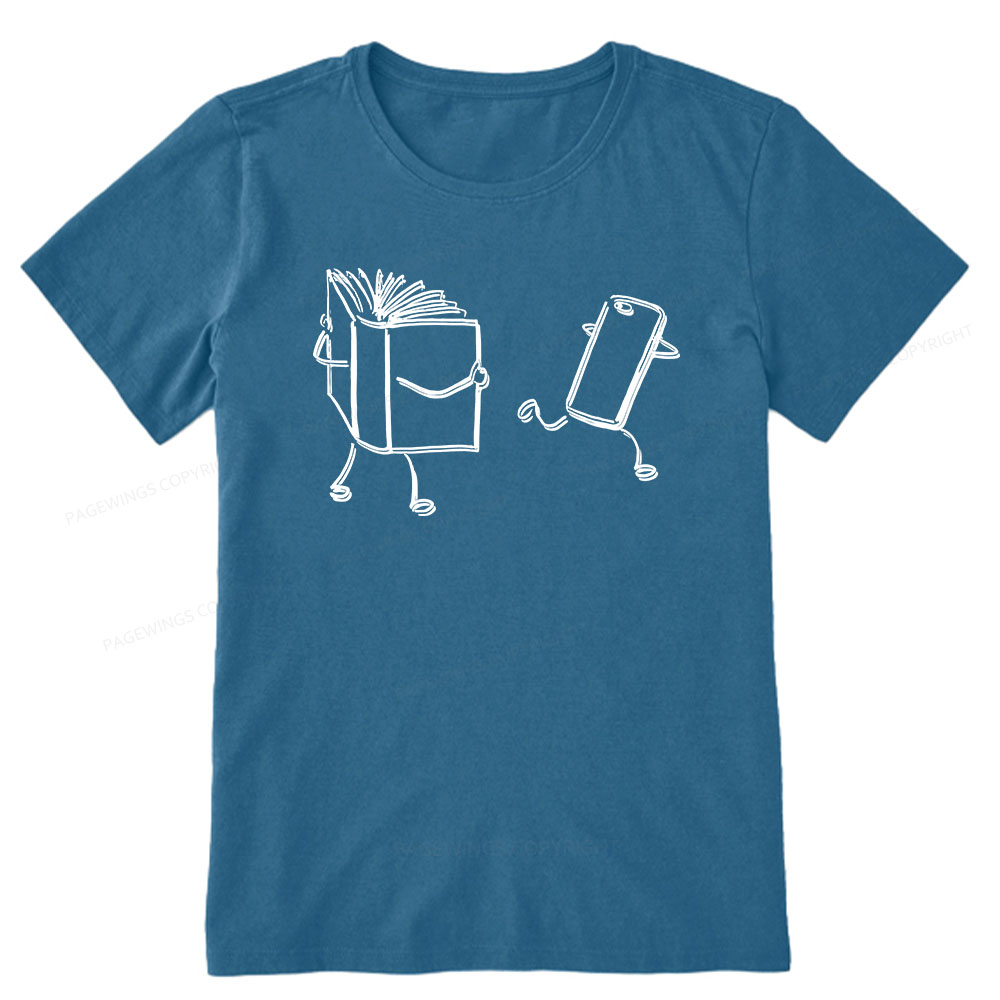 Pagewings Books Win Over Phones Unisex Classic T-shirt