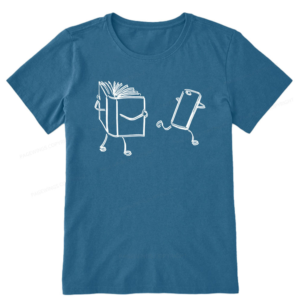 Pagewings Books Win Over Phones Unisex Classic T-shirt
