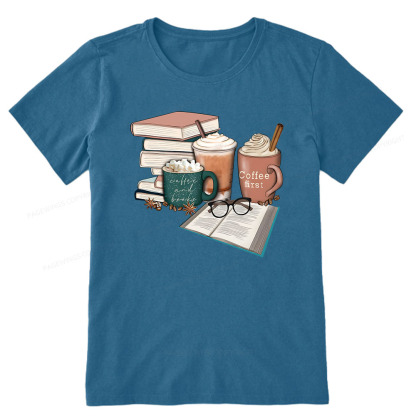 Pagewings Books Lover Coffee Unisex Classic T-shirt