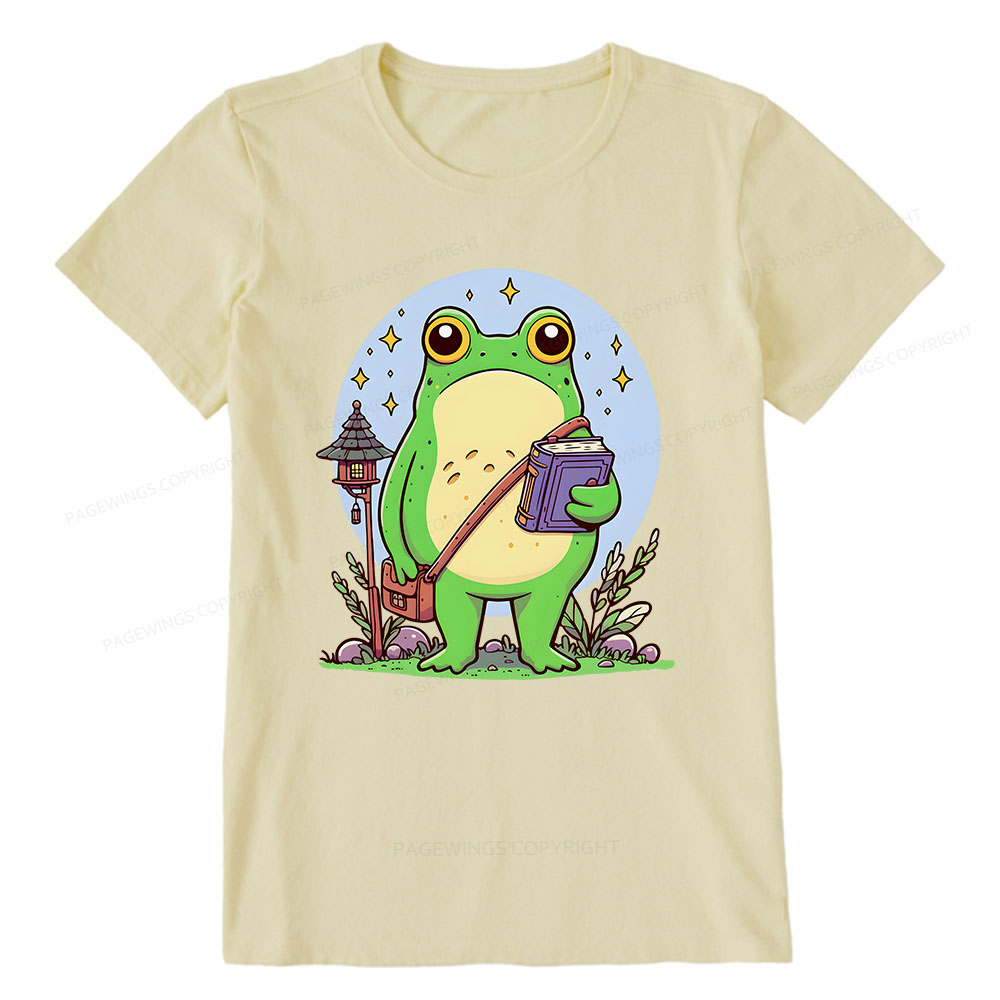 Pagewings Frog Reading Book Unisex Classic T-shirt