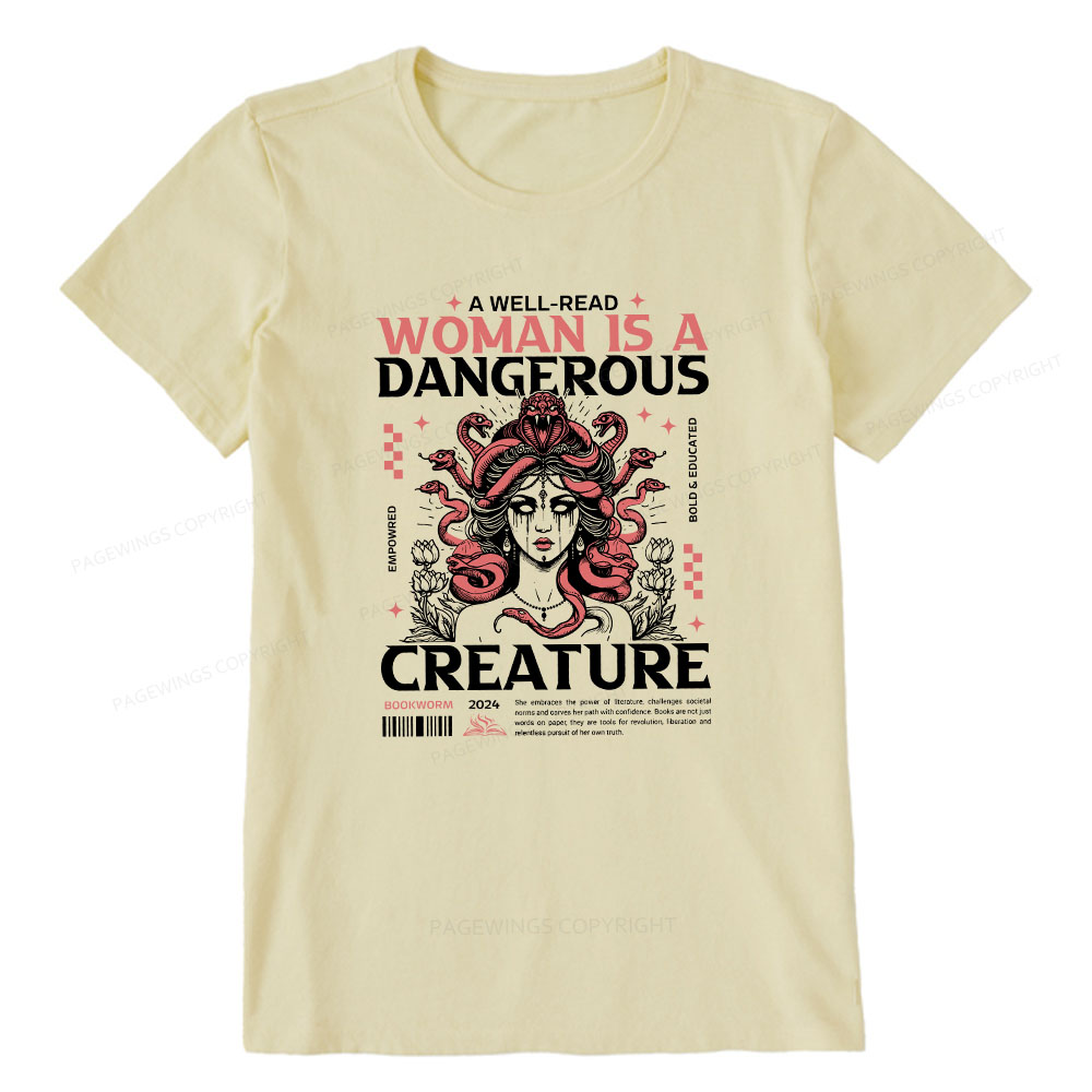 Pagewings A Well-Read Woman is A Dangerous Creature Unisex Classic T-shirt