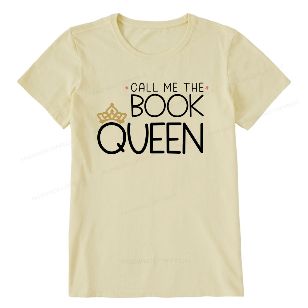 Pagewings Call Me The Book Queen Unisex Classic T-shirt