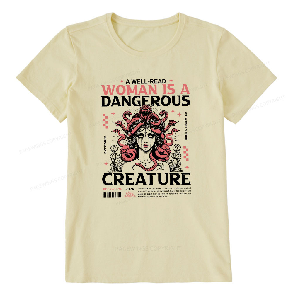 Pagewings A Well-Read Woman is A Dangerous Creature Unisex Classic T-shirt