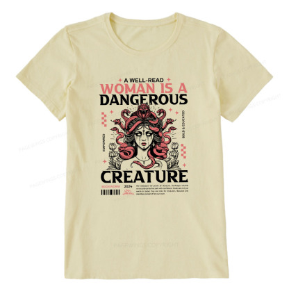 Pagewings A Well-Read Woman is A Dangerous Creature Unisex Classic T-shirt