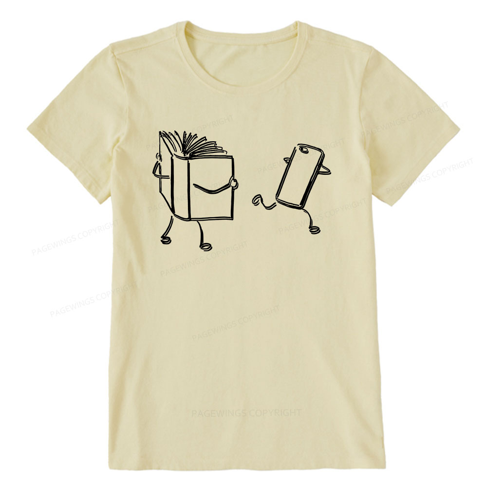 Pagewings Books Win Over Phones Unisex Classic T-shirt