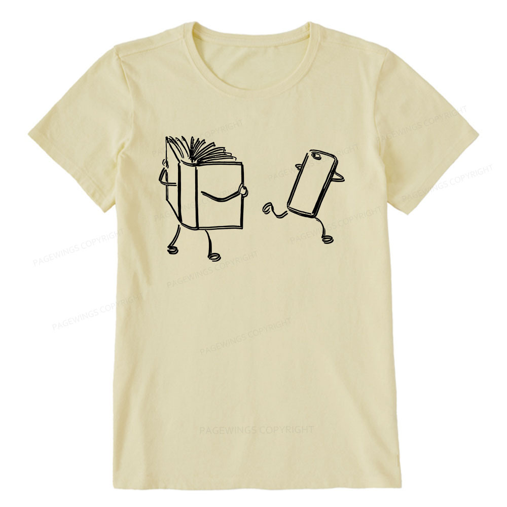 Pagewings Books Win Over Phones Unisex Classic T-shirt