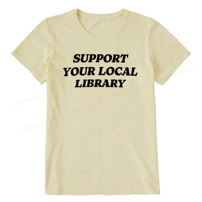 Pagewings Support Your Local Library Unisex Classic T-shirt