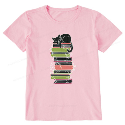 Pagewings Books And Cat Unisex Classic T-shirt